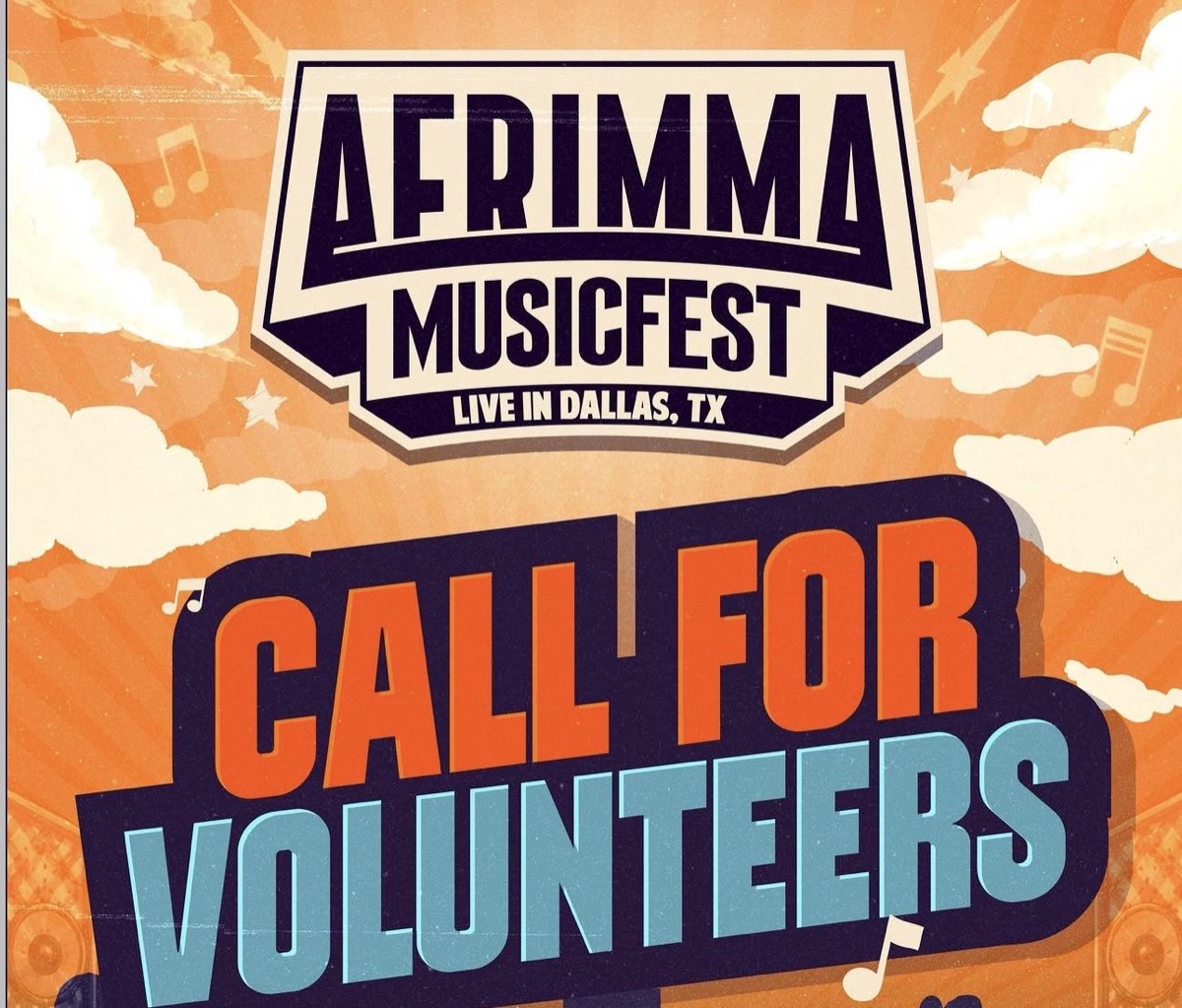 AFRIMMA Musicfest Call for Volunteers, Dallas